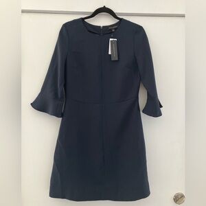 Elegant Navy Blue Dress Banana Republic